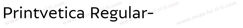 Printvetica Regular字体转换